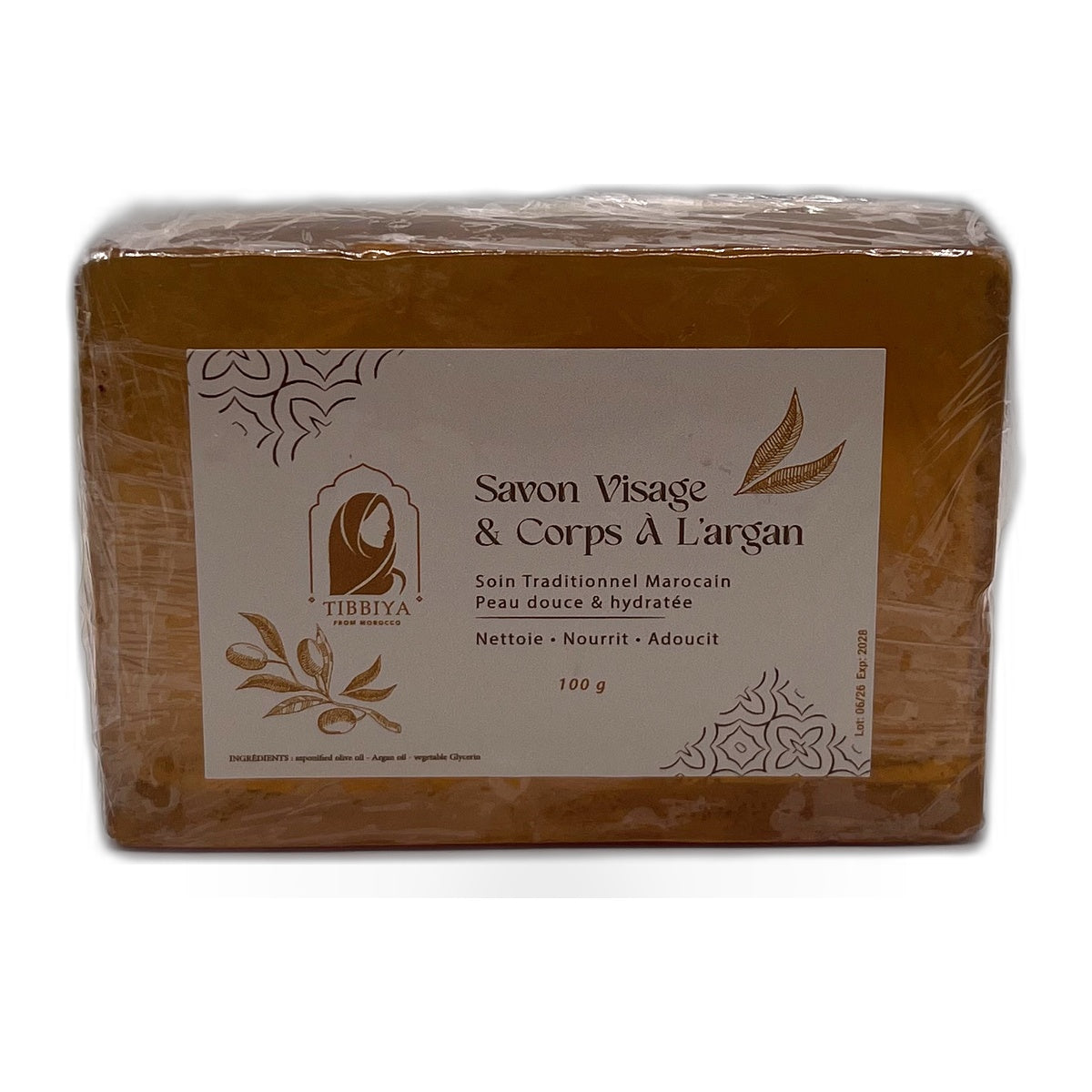 Savon Visage & Corps à l'Argan Tibbiya