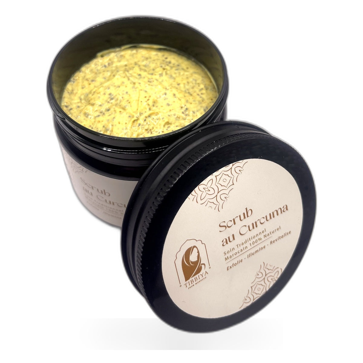 Scrub au Curcuma Tibbiya - pot ouvert